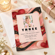 Beautiful Blush Pink Girls Third Birthday Photo