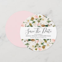 Beautiful Blush & White Watercolor Flowers Wedding