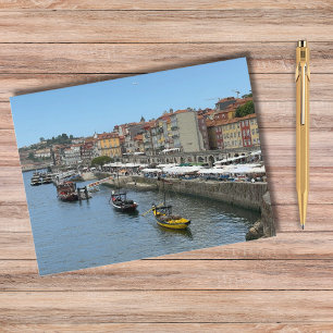 Beautiful Boats Porto Portugal Photography, Travel Holiday Postcard