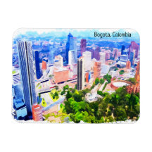 Beautiful Bogota Colombia City Panorama View