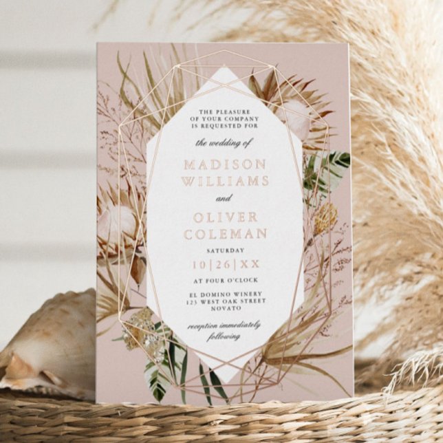 Beautiful Boho Botanical Geometric  Frame Wedding (Creator Uploaded)