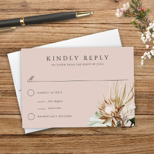 Beautiful Boho Botanical Neutral Mariage Réponse