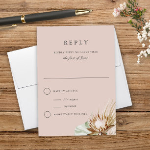 Beautiful Boho Botanical Neutral Mariage Réponse