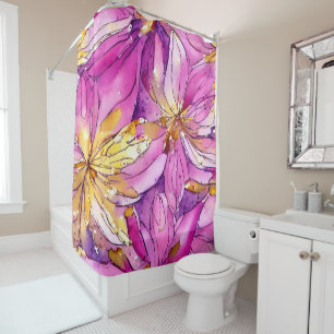 Beautiful Boho Pink and Gold Floral Pattern