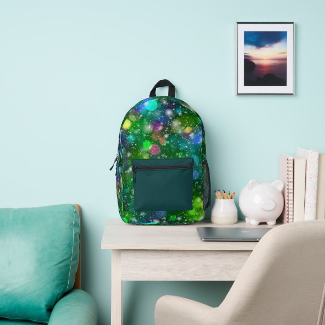 Beautiful Bokeh Lights Pattern  Printed Backpack (Insitu)