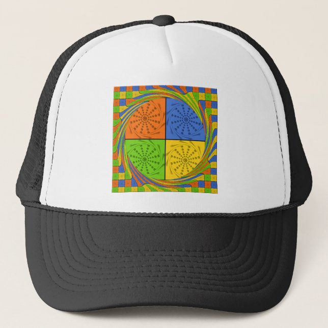 Beautiful Bold Egyptian Pattern: A Dazzling Design Trucker Hat (Front)