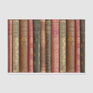 Beautiful Book Spines (Bee) Decoupage Tissue Paper