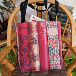 Beautiful Book Spines (Dickens) Tote Bag