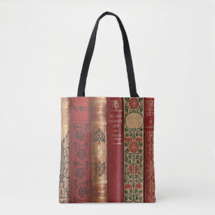 Beautiful Book Spines (Dickens) Tote Bag