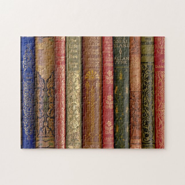 Beautiful Book Spines Jigsaw Puzzle (Horizontal)