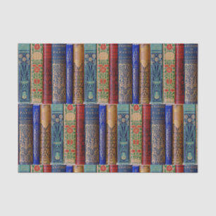 Beautiful Book Spines (Paris) Decoupage Tissue Paper