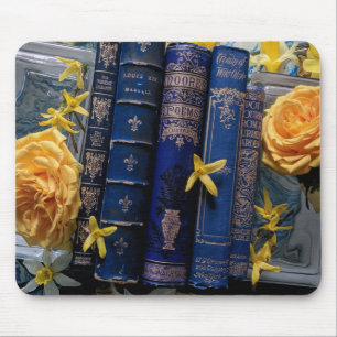 Beautiful Book Spines (roses) Mouse Pad