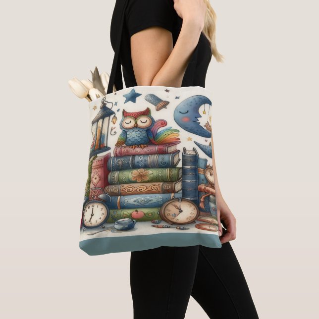 Beautiful Books - See Back -  Tote Bag (Close Up)