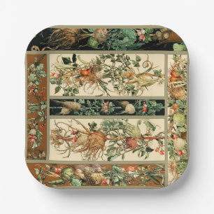 Beautiful Botanical Paper Plate