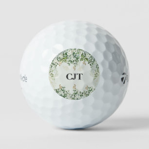 Beautiful Botanical Personalized Golf Balls