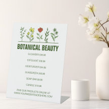 Beautiful Botanical Skincare Spa Business Products