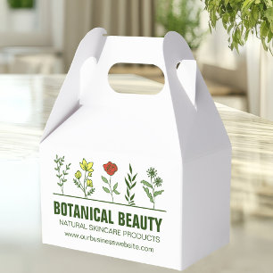 Beautiful Botanical Spa Skincare Products Custom Favor Box