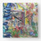 Beautiful Bowling Ball House Painting Wall Clock