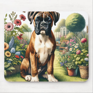 Beautiful Boxer Dog Mouse Pad