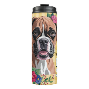 Beautiful Boxer Dog Thermal Tumbler