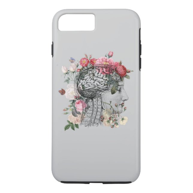 Beautiful Brain Phone Case - Anatomical brain (Back)