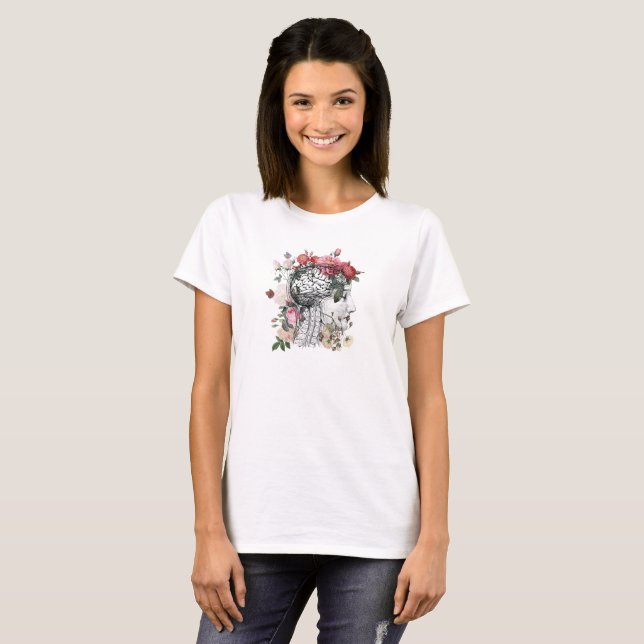 Beautiful Brain Tee Shirt - anatomical (Front Full)