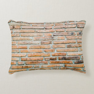 Beautiful brick wall Old classicabstract, architec Accent Pillow
