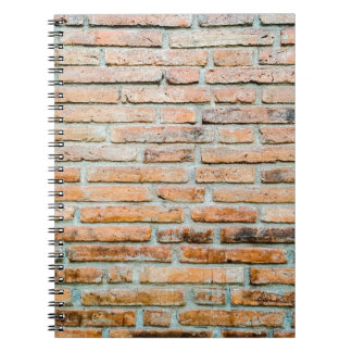 Beautiful brick wall Old classicabstract, architec Notebook