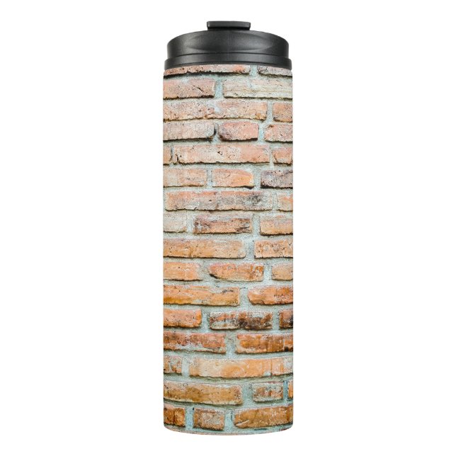Beautiful brick wall Old classicabstract, architec Thermal Tumbler (Front)