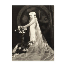 Beautiful Bride French Postcard