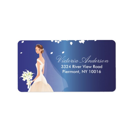 Beautiful Bride Return Address Labels.