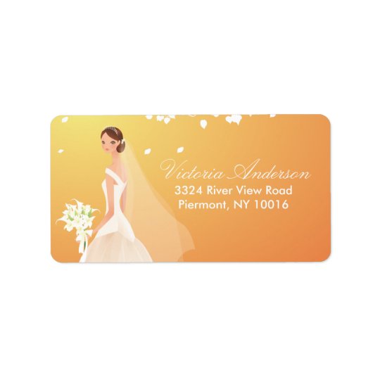 Beautiful Bride Return Address Labels.