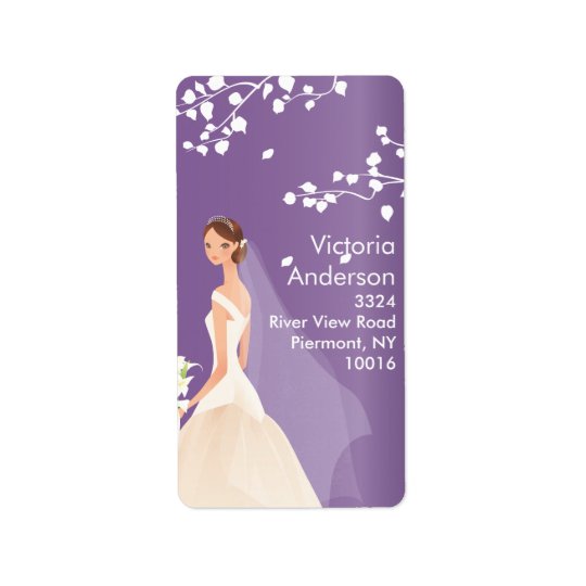 Beautiful Bride Return Address Labels.