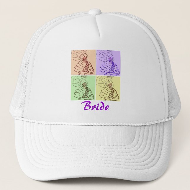 Beautiful Bride Trucker Hat (Front)