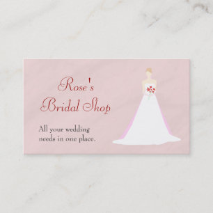 Beautiful Bride Wedding Business Card
