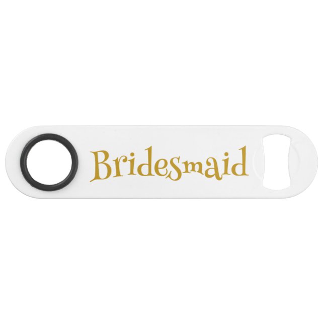 Beautiful Bridesmaid Bar Key (Front (Horizontal))