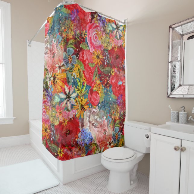 Beautiful Bright Colourful Abstract Floral Pattern (In Situ)