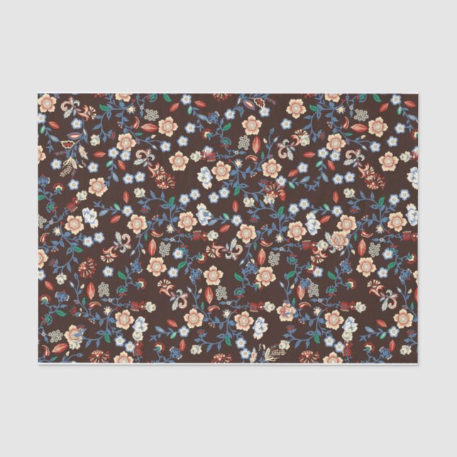 Beautiful Bright Floral Tissue Paper (Front)