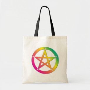 Beautiful bright pentacle tote bag