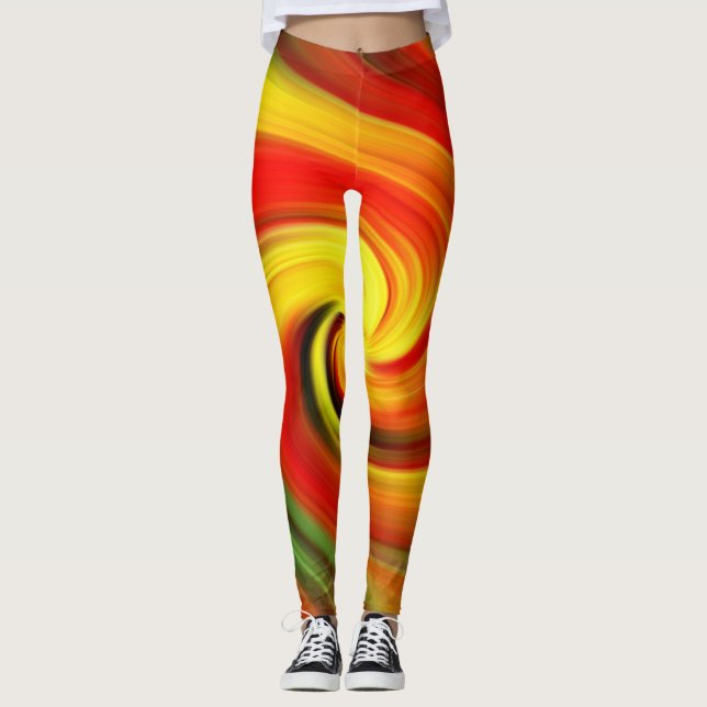 Beautiful bright swirl leggings (Front)