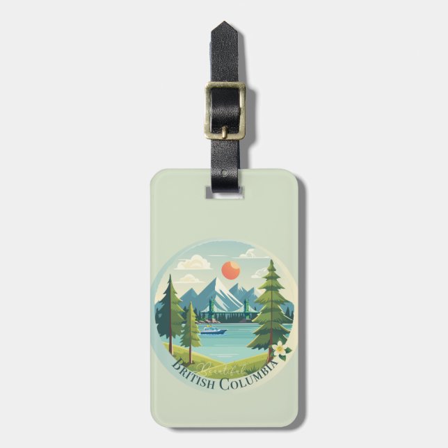 Beautiful British Columbia Luggage Tag (Front Vertical)