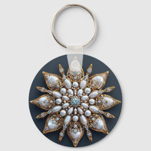 Beautiful Brooch Keychain