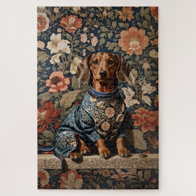 Beautiful Brown Dachshund | Dachshund Portrait Jigsaw Puzzle (Vertical)