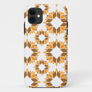 beautiful brown floral pattern iPhone 11 case