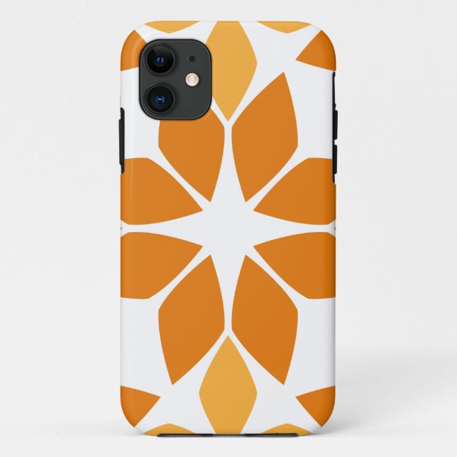 beautiful brown floral pattern Case-Mate iPhone case (Back)