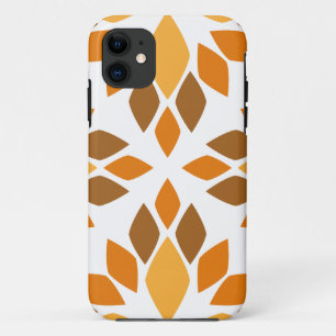 beautiful brown floral pattern iPhone 11 case