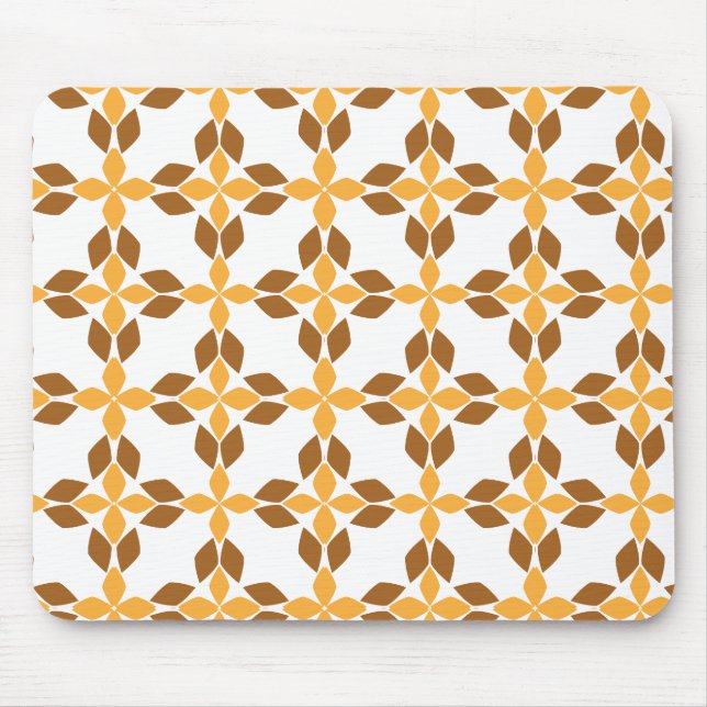 beautiful brown flower petal mouse pad (Front)