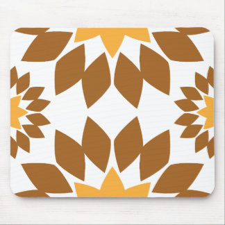 beautiful brown flower petal pattern mouse pad