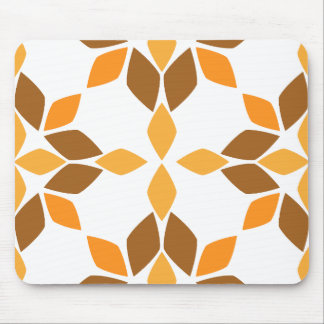 beautiful brown flower petal pattern mouse pad