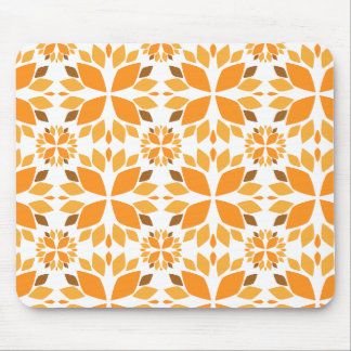 beautiful brown flower petal pattern mouse pad